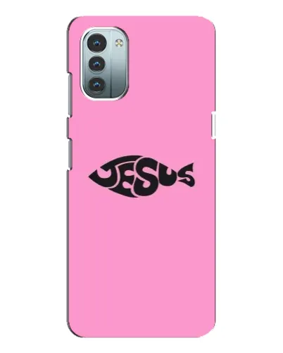 Чохол для Nokia G21 з картинкою «Рожевий символ Jesus»