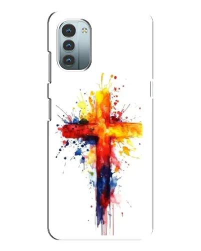 Чохол для Nokia G21 з картинкою «Акварельний хрест»