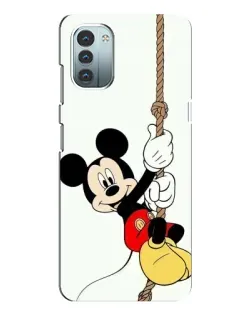 Чехол для Nokia G21 с картинкой «Mickey на канате»