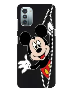 Чехол для Nokia G21 с картинкой «Микки раздвигает стены»