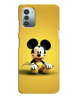 Чехол для Nokia G21 с картинкой «Микки на желтом»
