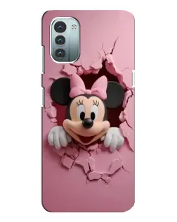 Чехол для Nokia G21 с картинкой «Минни сквозь стену»