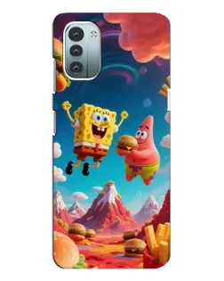 Чехол для Nokia G21 с картинкой «Космический фастфуд»