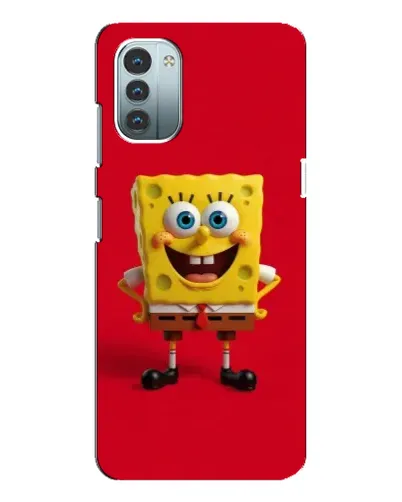 Чехол для Nokia G21 с картинкой «Спанч Боб на красном»