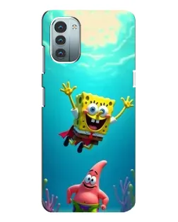 Чехол для Nokia G21 с картинкой «Спанч Боб под водой»
