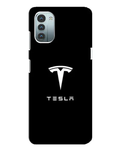 Чехол для Nokia G21 с картинкой «Tesla White Logo» Чехол для Nokia G21 с картинкой «Tesla White Logo»