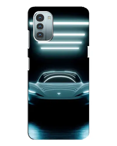 Чехол для Nokia G21 с картинкой «Tesla в неоне» Чехол для Nokia G21 с картинкой «Tesla в неоне»