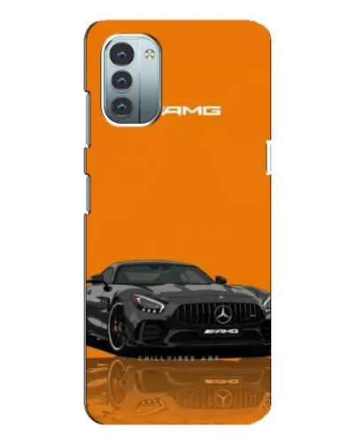 Чохол для Nokia G21 з картинкою «Помаранчевий Mercedes AMG»