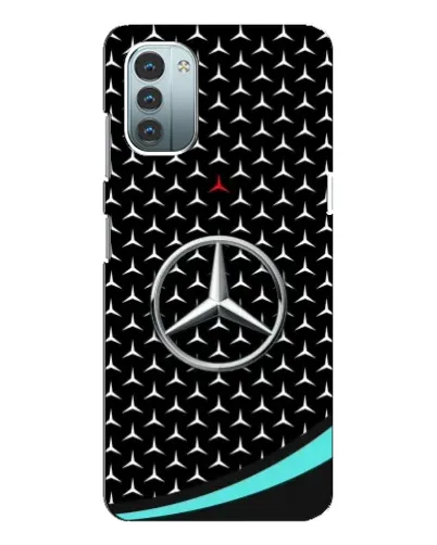 Чохол для Nokia G21 з картинкою «Mercedes — бірюзовий акцент»