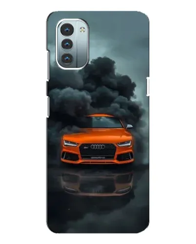 Чохол для Nokia G21 з картинкою «Audi у хмарах диму»