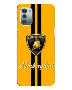 Чохол для Nokia G21 з картинкою «Lamborghini Stripe жовтий»