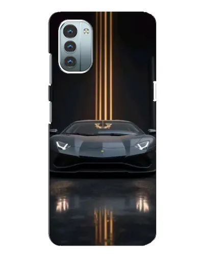 Чохол для Nokia G21 з картинкою «Lamborghini золоті лінії»