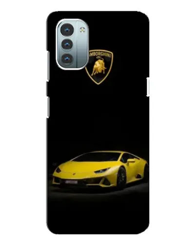 Чохол для Nokia G21 з картинкою «Lamborghini жовтий акцент»