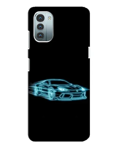 Чохол для Nokia G21 з картинкою «Неоновий контур Lamborghini»