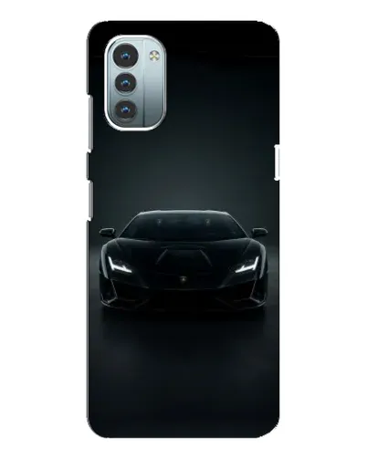 Чохол для Nokia G21 з картинкою «Чорний Lamborghini Aventador»