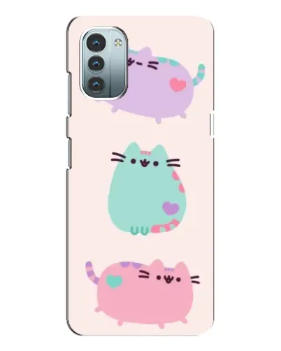 Чехол для Nokia G21 с картинкой «Pusheen трио» Чехол для Nokia G21 с картинкой «Pusheen трио»