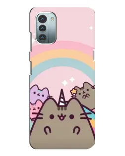 Чехол для Nokia G21 с картинкой «Единорог Pusheen»
