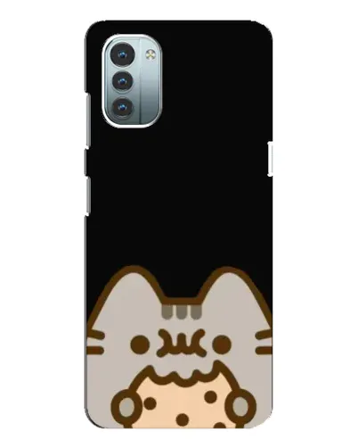 Чехол для Nokia G21 с картинкой «Пушин на черном» Чехол для Nokia G21 с картинкой «Пушин на черном»