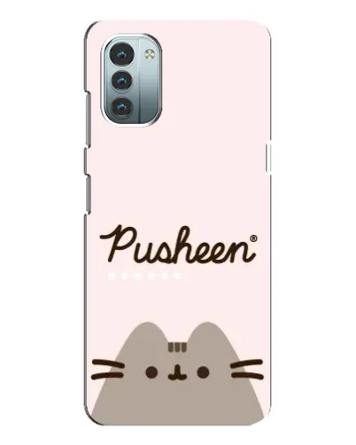 Чехол для Nokia G21 с картинкой «Pusheen логотип» Чехол для Nokia G21 с картинкой «Pusheen логотип»
