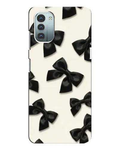 Чохол для Nokia G21 з картинкою «Чорні бантики»