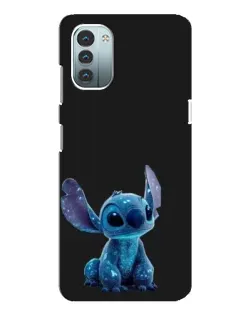 Чехол для Nokia G21 с картинкой «Стич на черном»