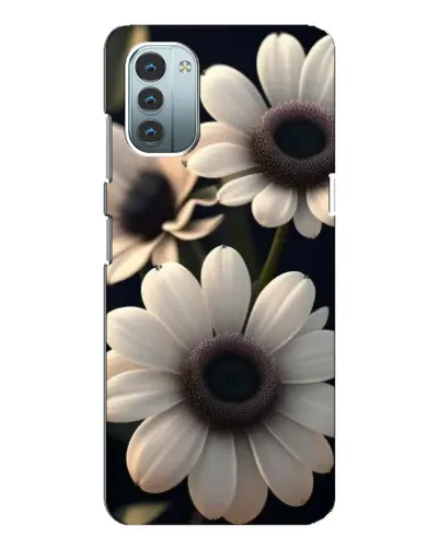 Чохол для Nokia G21 з картинкою «Білі маргаритки макро»