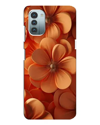 Чохол для Nokia G21 з картинкою «Помаранчева макро квітка»