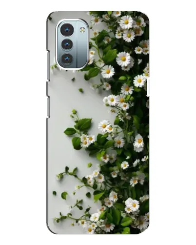 Чохол для Nokia G21 з картинкою «Гілка дрібних білих квітів»