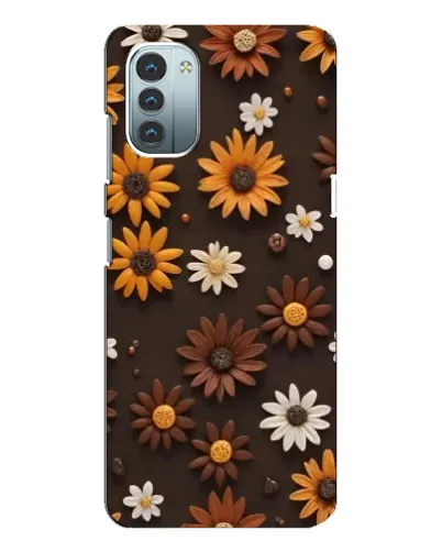 Чохол для Nokia G21 з картинкою «Візерунок з маленьких соняшників»