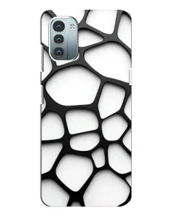 Чохол для Nokia G21 з картинкою «Біла об'ємна сітка» Чохол для Nokia G21 з картинкою «Біла об'ємна сітка»