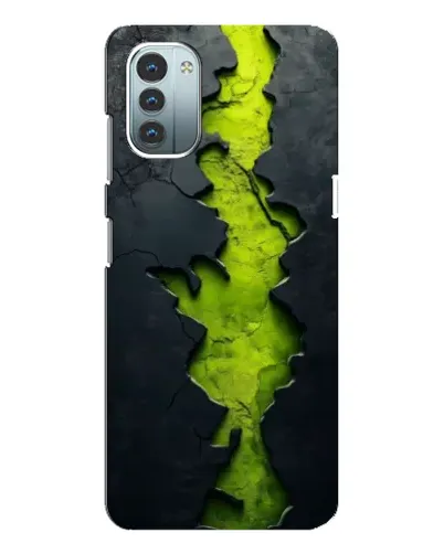 Чохол для Nokia G21 з картинкою «Салатовий розлом скелі»