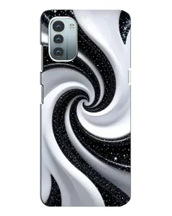 Чохол для Nokia G21 з картинкою «Чорно-біла спіраль» Чохол для Nokia G21 з картинкою «Чорно-біла спіраль»