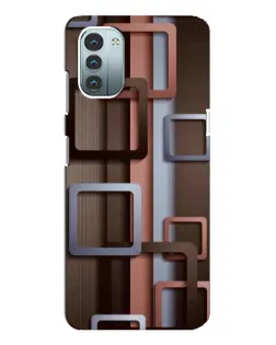Чохол для Nokia G21 з картинкою «Коричневі об'ємні квадрати» Чохол для Nokia G21 з картинкою «Коричневі об'ємні квадрати»
