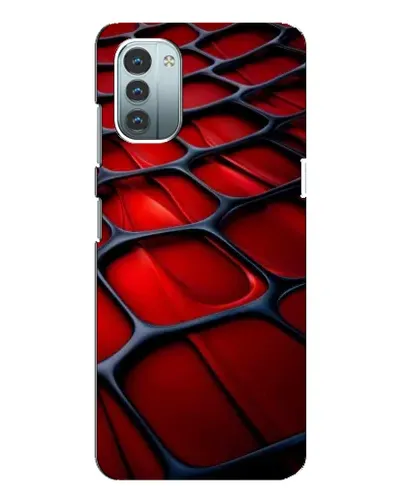 Чохол для Nokia G21 з картинкою «Червона глянцева сітка»