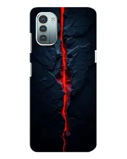 Чохол для Nokia G21 з картинкою «Червона лавова тріщина»