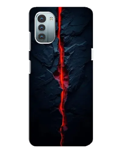 Чохол для Nokia G21 з картинкою «Червона лавова тріщина»