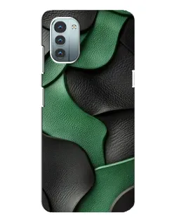Чохол для Nokia G21 з картинкою «Зелені шкіряні хвилі»