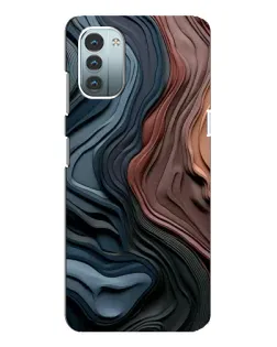 Чохол для Nokia G21 з картинкою «Кольорові хвилі каньйону»