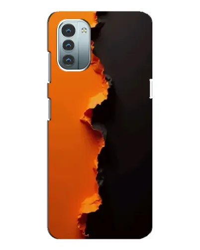 Чохол для Nokia G21 з картинкою «Помаранчевий розлом»