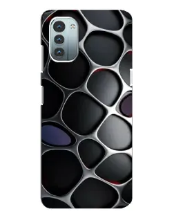 Чохол для Nokia G21 з картинкою «Об'ємна темна решітка»