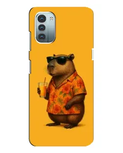 Чехол для Nokia G21 с картинкой «Капибара на отдыхе»