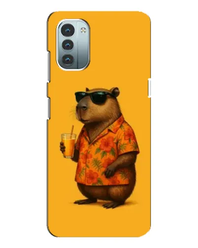 Чехол для Nokia G21 с картинкой «Капибара на отдыхе»