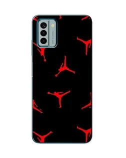 Чехол для Nokia G22 с картинкой «Jordan Red Pattern»