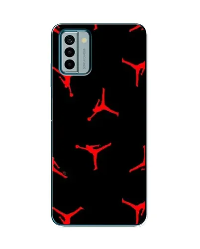 Чехол для Nokia G22 с картинкой «Jordan Red Pattern»