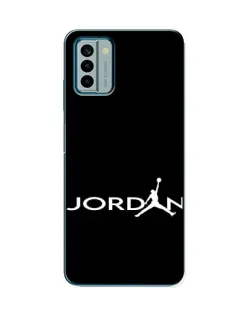 Чехол для Nokia G22 с картинкой «Jordan White Logo»