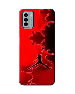 Чехол для Nokia G22 с картинкой «Jordan Red Smoke»