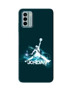 Чехол для Nokia G22 с картинкой «Jordan Blue Fire»