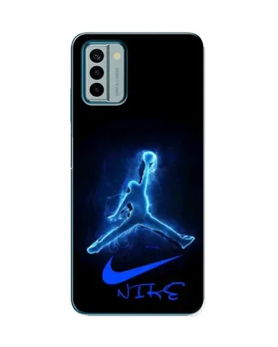 Чехол для Nokia G22 с картинкой «Jordan Neon Blue»