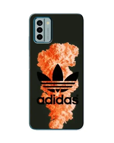 Чехол для Nokia G22 с картинкой «Оранжевый дым Adidas»