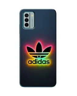 Чехол для Nokia G22 с картинкой «Неоновый Adidas»
